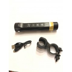 PARLANTE LINTERNA LED BICICLETAS MP3 FM USB