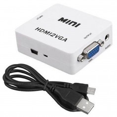 Adaptador Hdmi A Vga Con Alimentacion Conversor