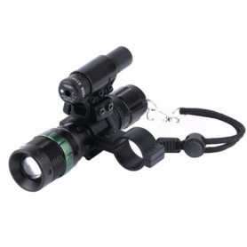KIT LINTERNA TACTICA CON MIRA LASER ST LA721