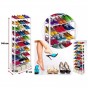 MUEBLE ORGANIZADOR DE ZAPATOS 30 PARES SHOE RACK VARILLAS EXTENSIBLES METALICAS