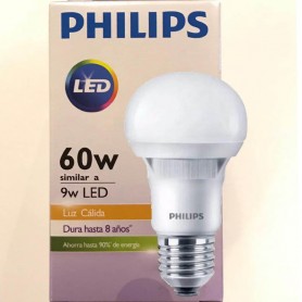 Lampara Led Phillips 9W Luz Calida