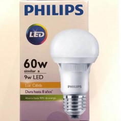 LAMPARA LED PHILLIPS 9W LUZ CALIDA