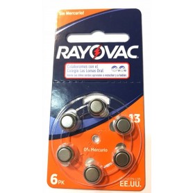 Pila Aire Zinc Rayovac L13 1,45V X1 Audifono Auditiva (Unidad)