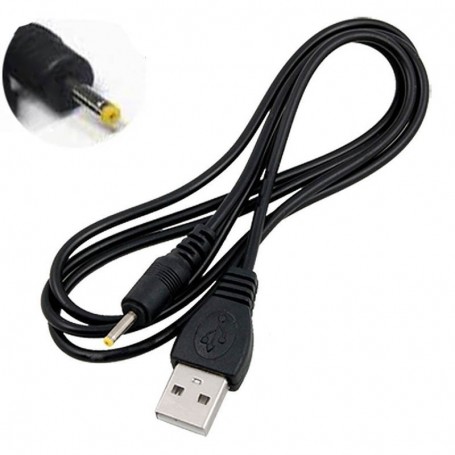 CABLE CARGADOR TABLET USB A PLUG 2.5X0.7MM