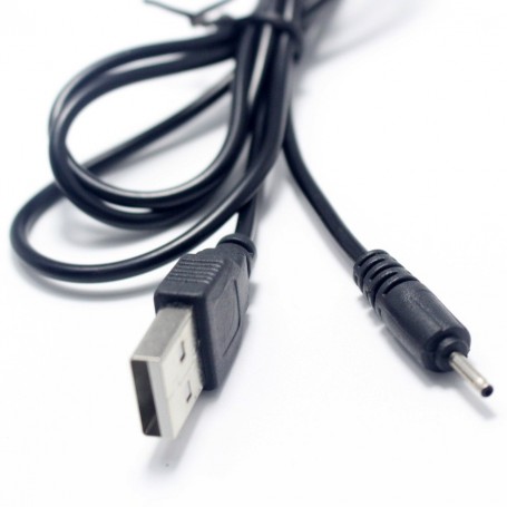 CABLE CARGADOR TABLET USB A PLUG 2.0X0.6MM