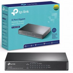 Switch 8 Puertos Tp-Link Gigabit Tl-Sg1008P 4 Puertos Poe Desk