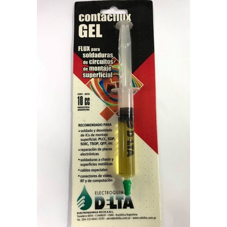 FLUX GEL CONTACFLUX DELTA JERINGA 10CC SALDADURA SMD