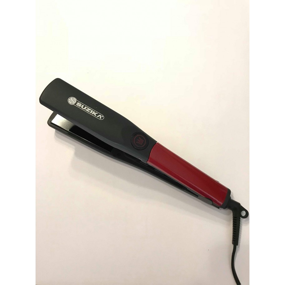 Planchita De Pelo Ceramica Plancha Suzika Sz Pl048 Roja Gris