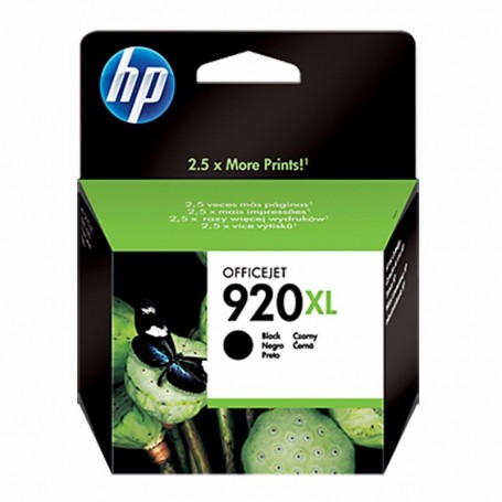 CARTUCHO HP ORIGINAL 920XL NEGRO 29ML CD975 OFFICEJET 6500 / WIRELESS/ 6000 / 7500