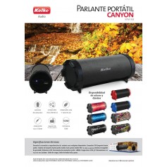 PARLANTE BLUETOOTH KOLKE KPM-168 CANYON RECARGABLE