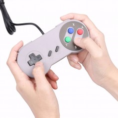 Joystick Arcade Gamepad Retro Tipo Snes Game Usb Pc Mac