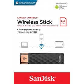 Pen Drive 64Gb Inalambrico Wireless Sandisk Stick Connect Wi-Fi