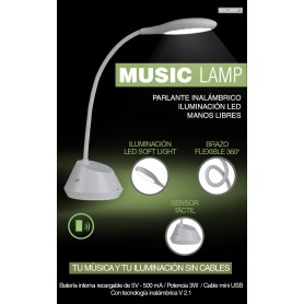 Noga Music Lamp Parlante Inalambrico Con Iluminacion Led