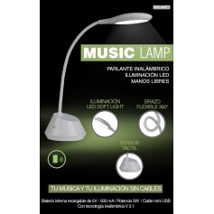 NOGA MUSIC LAMP PARLANTE INALAMBRICO CON ILUMINACION LED