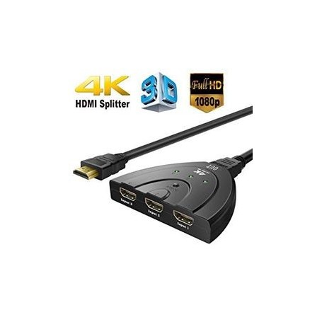 SWITCH HDMI 3 ENTRADAS 1 SALIDA 4K FULL HD 1080P SMF7803