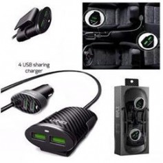 CARGADOR 12V PARA AUTO CON CABLE PARA USB TRASERO 4 SALIDAS LDNIO C502