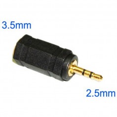 ADAPTADOR PLUG 2.5 M STEREO A PLUG 3.5 H STEREO