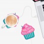 CALENTADOR TAZA USB CUPCAKE CAFÉ TE AGUA LECHE