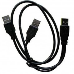 CABLE USB MACHO A 2 USB MACHO