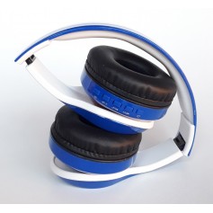 AURICULARES AZUL CON BLANCO BLUETOOTH SANTECH HP-BT22
