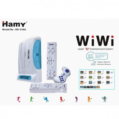 Consola De Juegos My Play Simil Wii Wireless Hd-018 87 Juegos 16 Bit