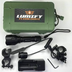 Linterna Led Tactica Militar Recargable Lumify X10 Con Accesorios
