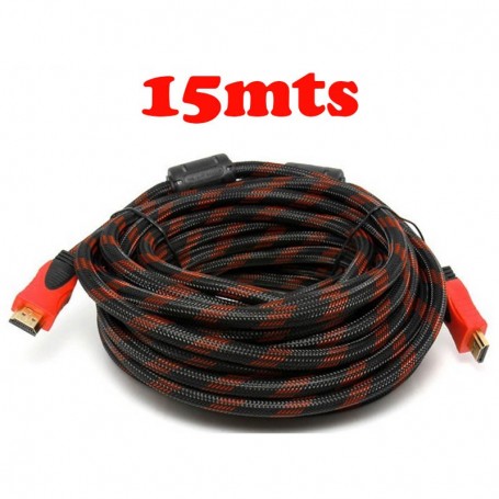 CABLE HDMI MALLADO V1.4 1080P 15MT