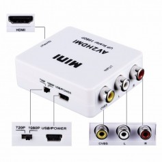 Adaptador Conversor Rca Av A Hdmi