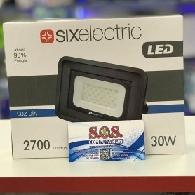 Reflector Led 30W Blanco Bajo Consumo Alta Potencia Smd Luz Dia Six Electric