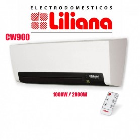 Turbo Calefactor Liliana Tipo Split 2000 Watts Cw900 Caloventor Control Remoto Y Display