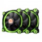COOLER RIING 12 THERMALTAKE 120MM LED VERDE PACK X3 120X120X25MM