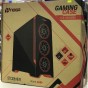 GABINETE PC GAMER ACRILICO NOGA NG-8609 CON FUENTE 600W COOLER COLOR ROJO
