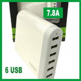 Cargador Usb 6 Salidas 7.8A Noga Ng-670