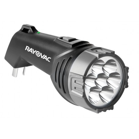 LINTERNA RAYOVAC 7 LEDS RECARGABLE 10000HS 8HS CONTINUAS IDEAL PARA HOGAR