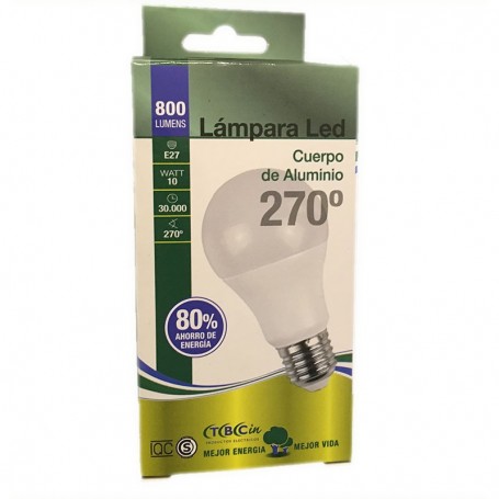 Lampara Bulbo Led Rosca E27 10W Luz Dia