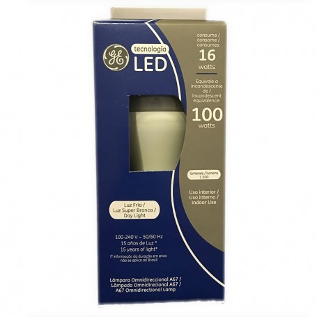 Lampara Bulbo Led Rosca E27 16W Luz Dia General Electric