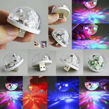 LUZ AUDIORITMICA BOLICHERA PARA CELULAR 4W MICRO USB