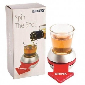 Juego Previa Spin The Shot Chupito Giratorio Vaso Con Flecha Whisky Vodka