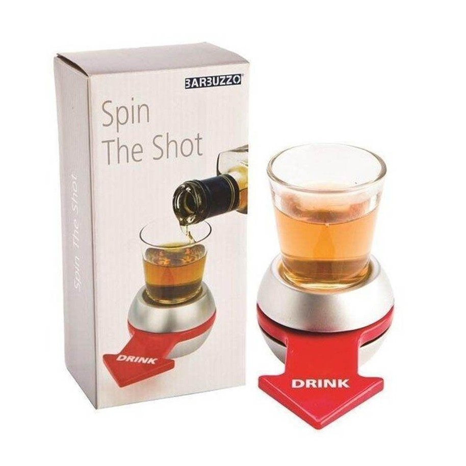 Facilitar escapar superficial Juego Previa Spin The Shot Chupito Giratorio Vaso Con Flecha Whisky Vodka