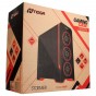 GABINETE PC GAMER ACRILICO NOGA NG-8609 CON FUENTE 600W COOLER COLOR ROJO