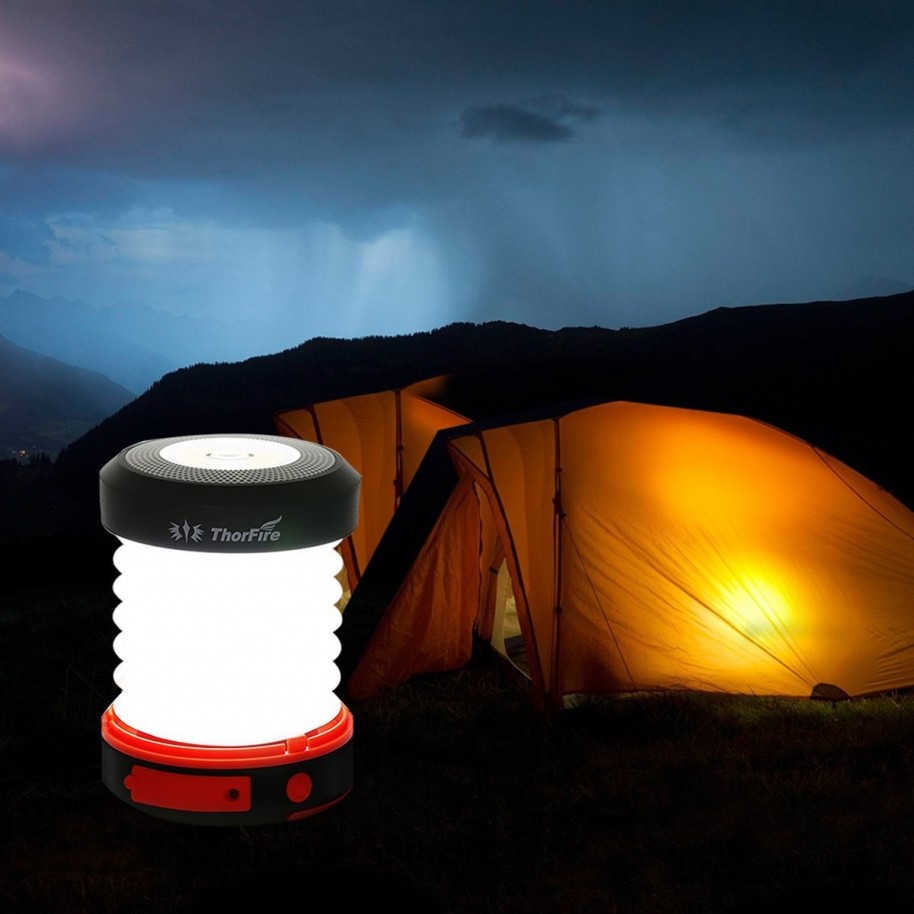 Solar Recargable Lámpara de Camping, Ovker USB Portátil Linterna