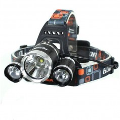 LINTERNA MINERA VINCHA RECARGABLE 3 LED CREE T6 + 2 BATERIAS