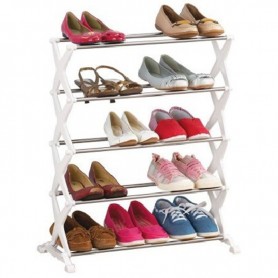 MUEBLE ORGANIZADOR DE ZAPATOS ZAPATERO 5 PISOS 15 PARES NO OCUPA LUGAR