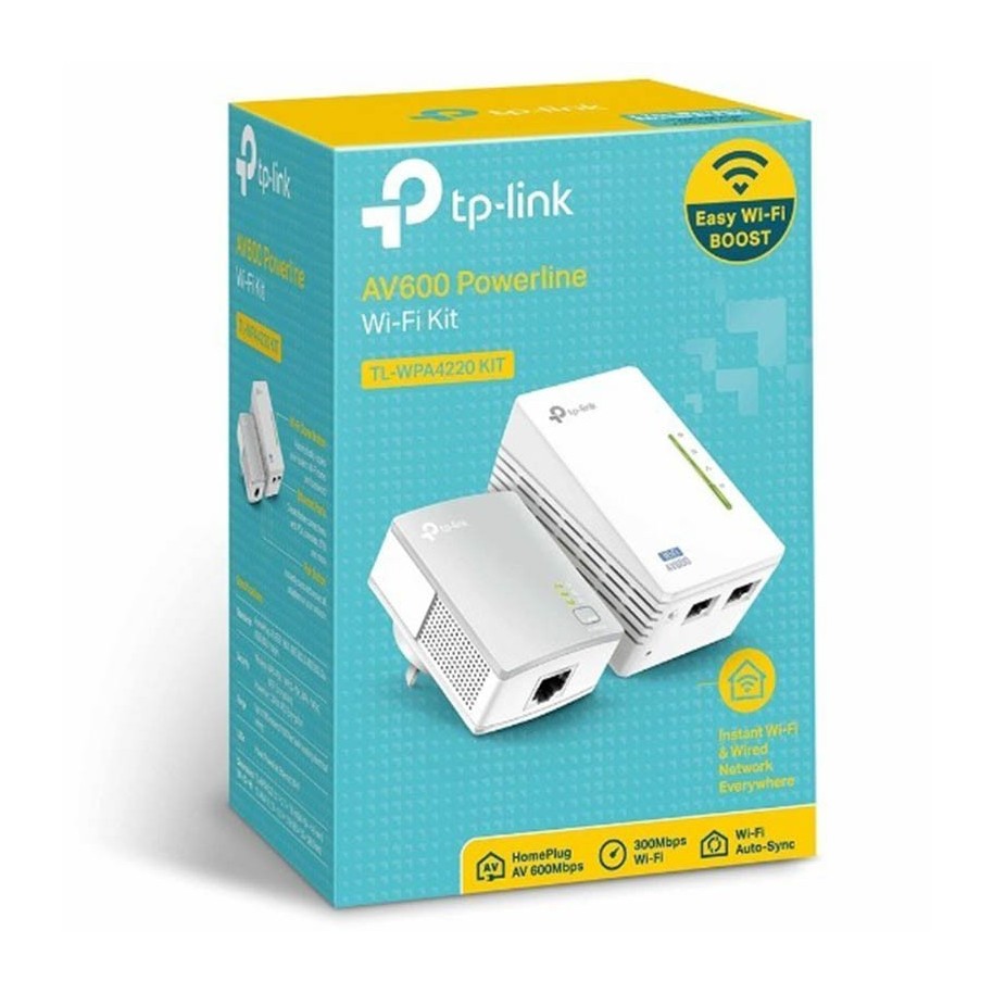 diario desarrollando invadir Extensor Repetidor De Señal Wifi Tp-Link Tl Wpa 4220 Kit 300Mb Powerline Plc  Por Linea Amplificador Wifi