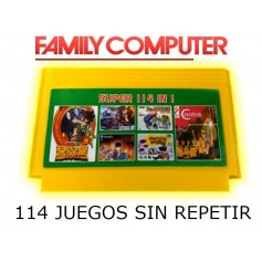 Cartucho Family Game Multiple 114 En 1 Los Mejores Juegos Casette