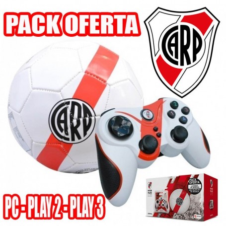 JOYSTICK INALAMBRICO RIVER PS2 PS3 Y PC + PELOTA N°2