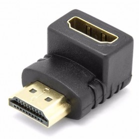 ADAPTADOPR HDMI HEMBRA A HDMI MACHO CODO 90° GRADOS