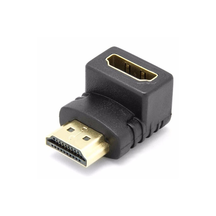 Adaptador Hdmi Hembra A Hdmi Macho Codo 90 Grados