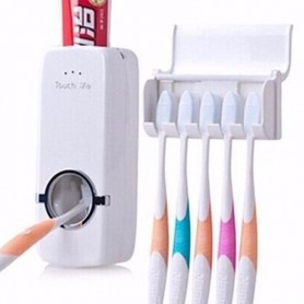 Despenser Automatico Pasta Dental + Porta Cepillos Diente