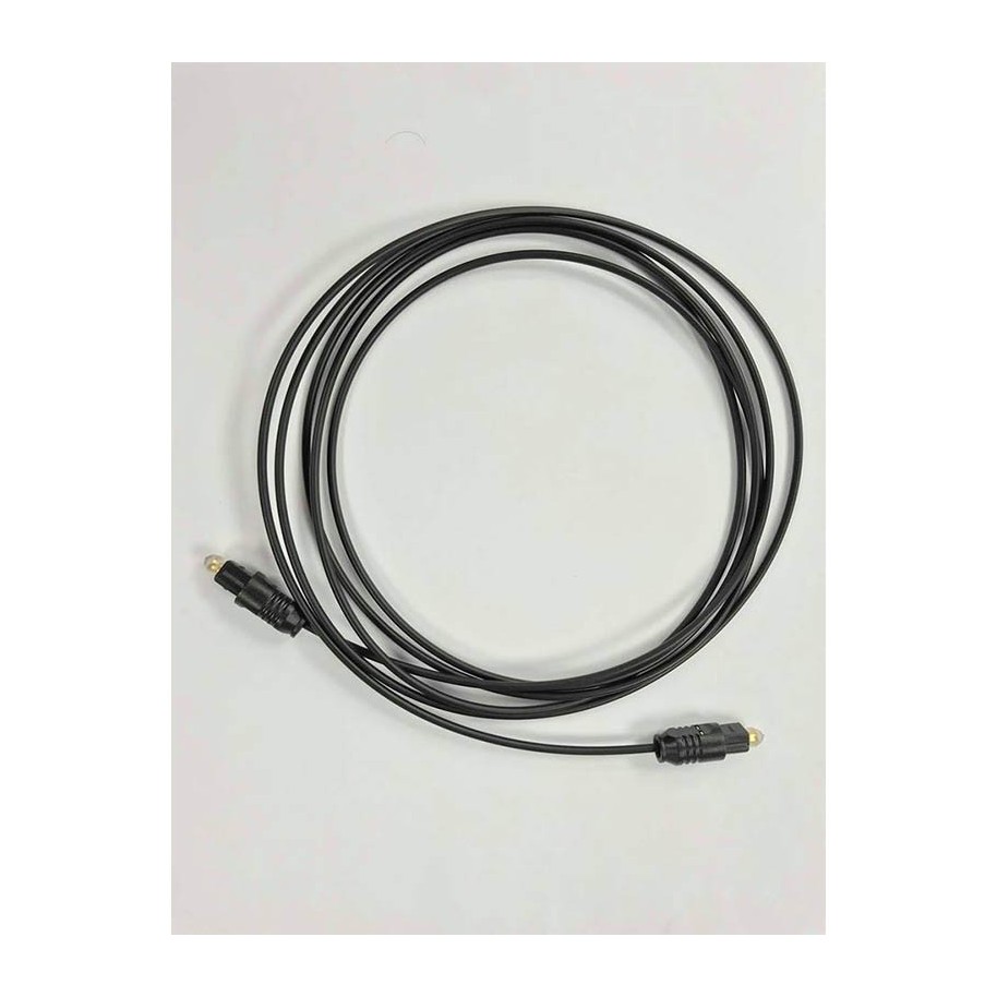 Cable Optico Audio Digital Fibra Toslink Plug A Plug 2 Mts